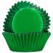 Papel cupcakes x48 metlico verde