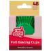 Papel cupcakes x48 metlico verde