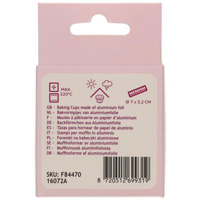 Papel cupcakes x48 metlico violeta