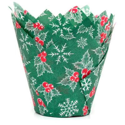 Papel cupcakes x36 Tulipa Holly