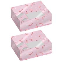 Set 2 cajas tarta y cupcakes Candy Canes
