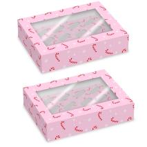 Set 2 caixes per 12 cupcakes Candy Canes
