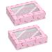 Set 2 cajas para 12 cupcakes Candy Canes
