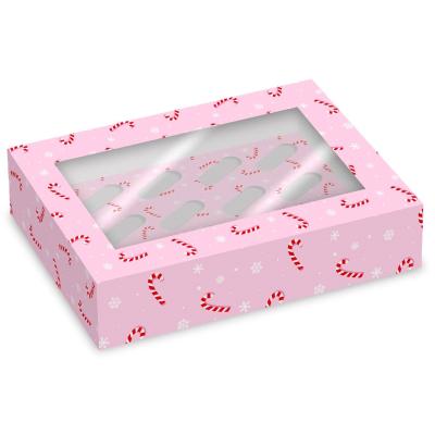 Set 2 cajas para 12 cupcakes Candy Canes