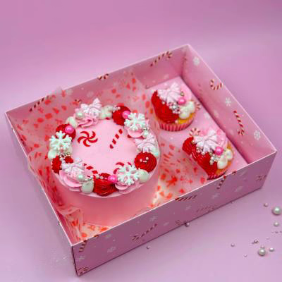 Set 2 cajas para 12 cupcakes Candy Canes