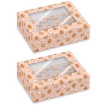 Juego 2 cajas para 6 cupcakes Gingerbread