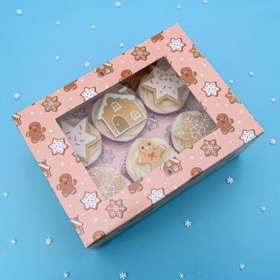 Juego 2 cajas para 6 cupcakes Gingerbread