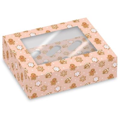 Juego 2 cajas para 6 cupcakes Gingerbread