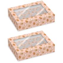 Set 2 cajas para 12 cupcakes Gingerbread