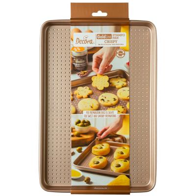 Bandeja perforada antiadherente Cookies oro