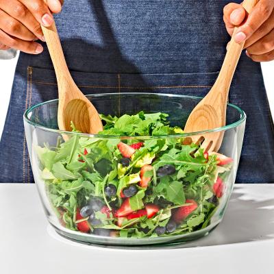Juego 2 cubiertos servir ensalada madera Oxo