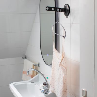 Gancho colgador para ropa ventosa negro