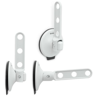 Gancho colgador para ropa ventosa gris