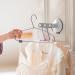 Gancho colgador para ropa ventosa gris