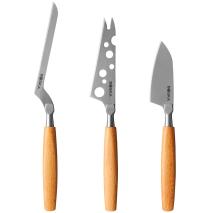 Joc 3 ganivets formatge fusta Amigo