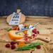 Juego 3 cuchillos queso y tabla 33x23 cm