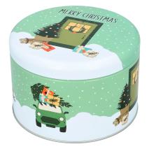 Caja metal Happy Holidays L