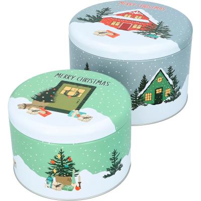 Caja metal Happy Holidays L