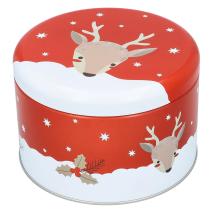 Caja metal Nordic Christmas redonda L