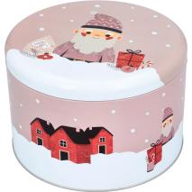 Caja metal Nordic Christmas redonda XL