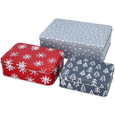 Caja metal Winter gris Copo nieve