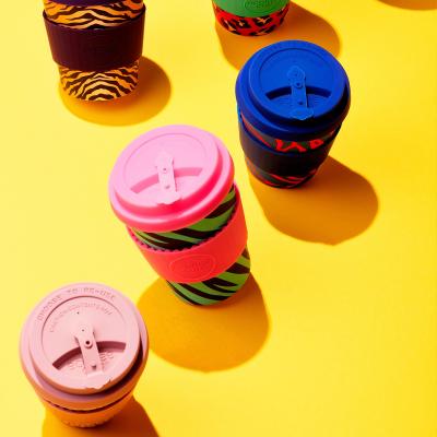 Taza con tapa Ecoffee PLA 400 ml Glitter