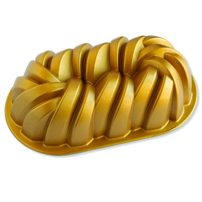 Molde pastel Braided gold Loaf Pan Nordic Ware