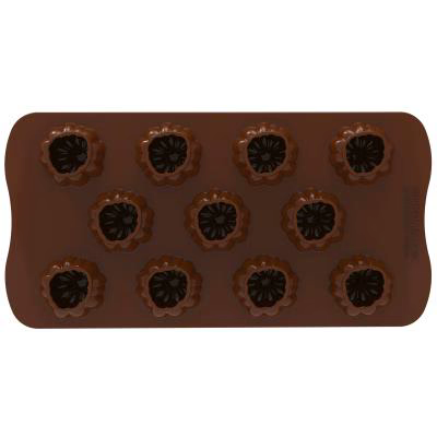 Molde bombones silicona 3D Calabaza x11