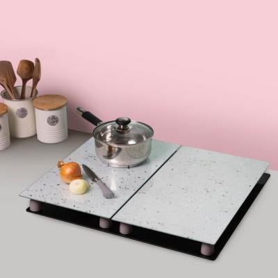 Protector encimera efecto cuarzo 53x31 cm