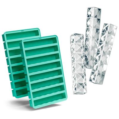 Set 2 moldes cubitos botellas