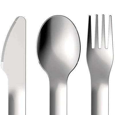 Juego 3 cubiertos infantiles con funda Dino