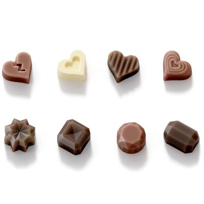 Set 2 moldes bombones corazones y diamantes