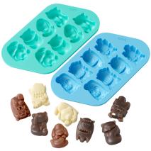 Set 2 moldes bombones Monsters, cats & dogs