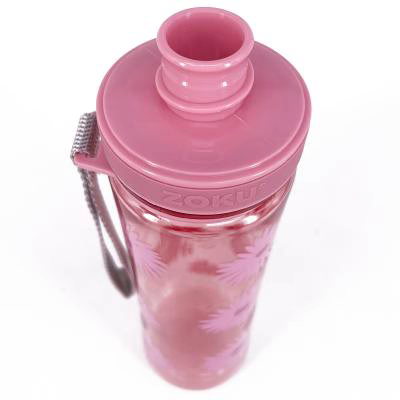 Botella Zoku 400 ml pink floral