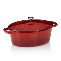 Cazuela oval hierro fundido esmaltada 29 cm, 4 L