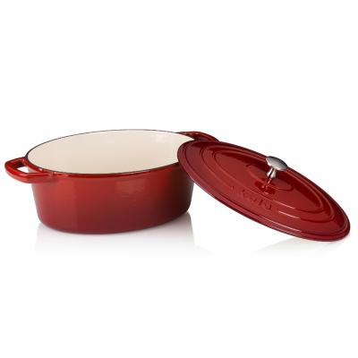 Cazuela oval hierro fundido esmaltada 29 cm, 4 L