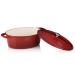 Cazuela oval hierro fundido esmaltada 29 cm, 4 L