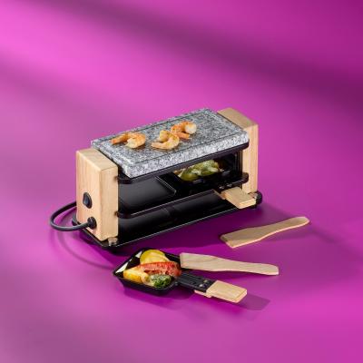 Raclette el�ctrica piedra madera Bedretto 2 p