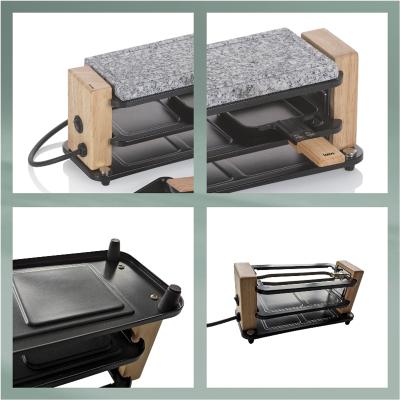Raclette el�ctrica piedra madera Bedretto 2 p