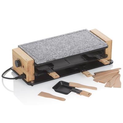Raclette el�ctrica piedra madera Bedretto 8 p