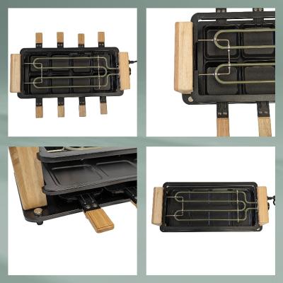 Raclette el�ctrica piedra madera Bedretto 8 p