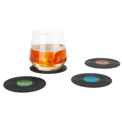 4 posavasos disco vinilo The coaster