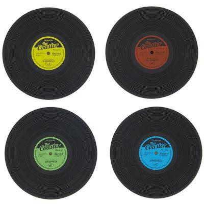 4 posavasos disco vinilo The coaster