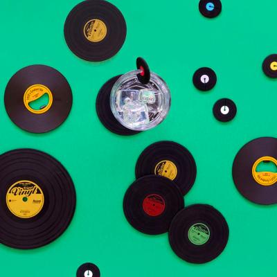 4 posavasos disco vinilo The coaster