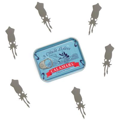 Juego 6 tenedores aperitivo Calamares en lata