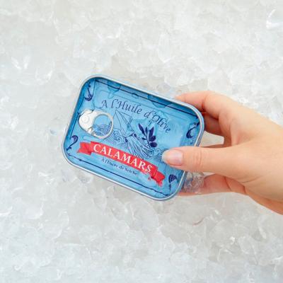 Juego 6 tenedores aperitivo Calamares en lata