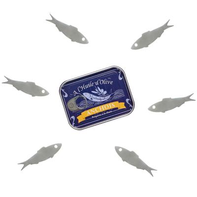 Juego 6 tenedores aperitivo Anchoa en lata