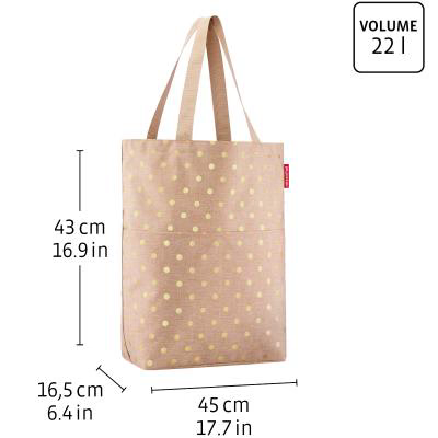 Bolsa compra city set 2 Reisenthel metallic dots