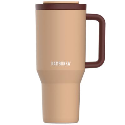 Termo tumbler con pajita Kambukka Rio 950ml almond