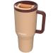 Termo tumbler con pajita Kambukka Rio 950ml almond